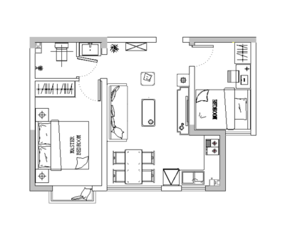 怡海馨苑样板间平面设计赏析
